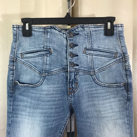 Vigoss Women’s 28 5/6 Capri Cropped Jeans High Waisted Button Fly Jeans. Y2K - Picture 6 of 11